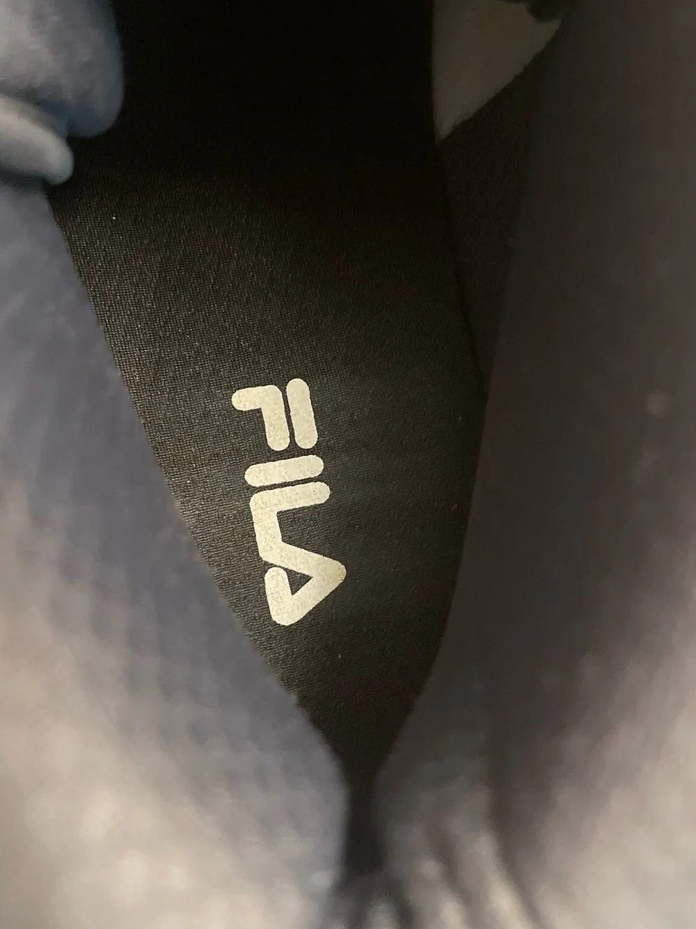 Fila Men's High-Top Sneakers in Gray with Black Laces